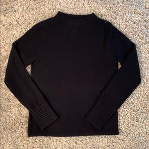 Club Monaco Black Wool Lightweight Sweater